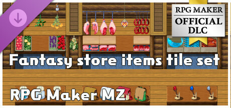 RPG Maker MZ - Fantasy store items tile set cover art