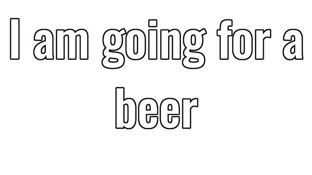 I am going for a beer Logo