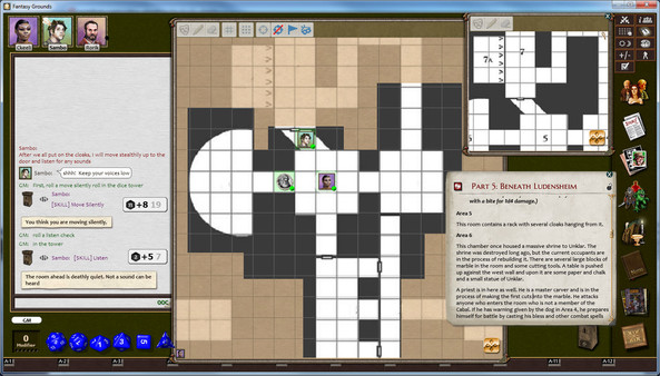 Скриншот из Fantasy Grounds - C&C: A4 Usurpers of the Fell Axe