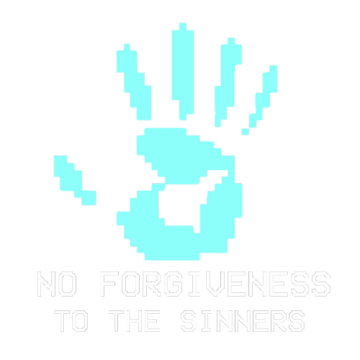 No forgiveness to the sinners Logo