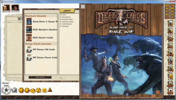 Скриншот из Fantasy Grounds - Deadlands Reloaded: Blood Drive 3