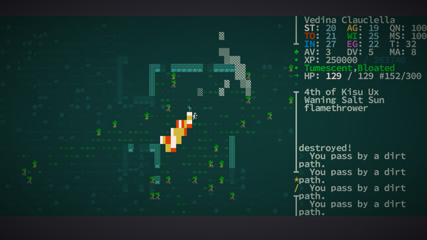 Скриншот из Caves of Qud