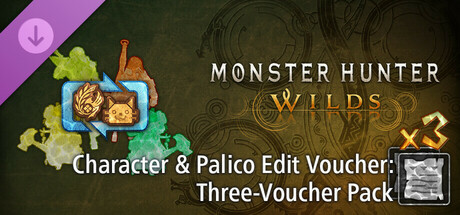 Monster Hunter Wilds - Character & Palico Edit Voucher: Three-Voucher Pack cover art