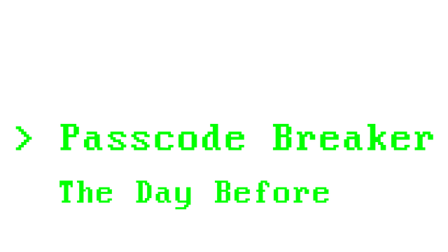 Passcode Breaker: The Day Before Logo