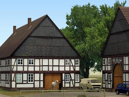 Скриншот из Eisenbahn X - Modellset 1 - Bahnhof, Häuser, Scheunen