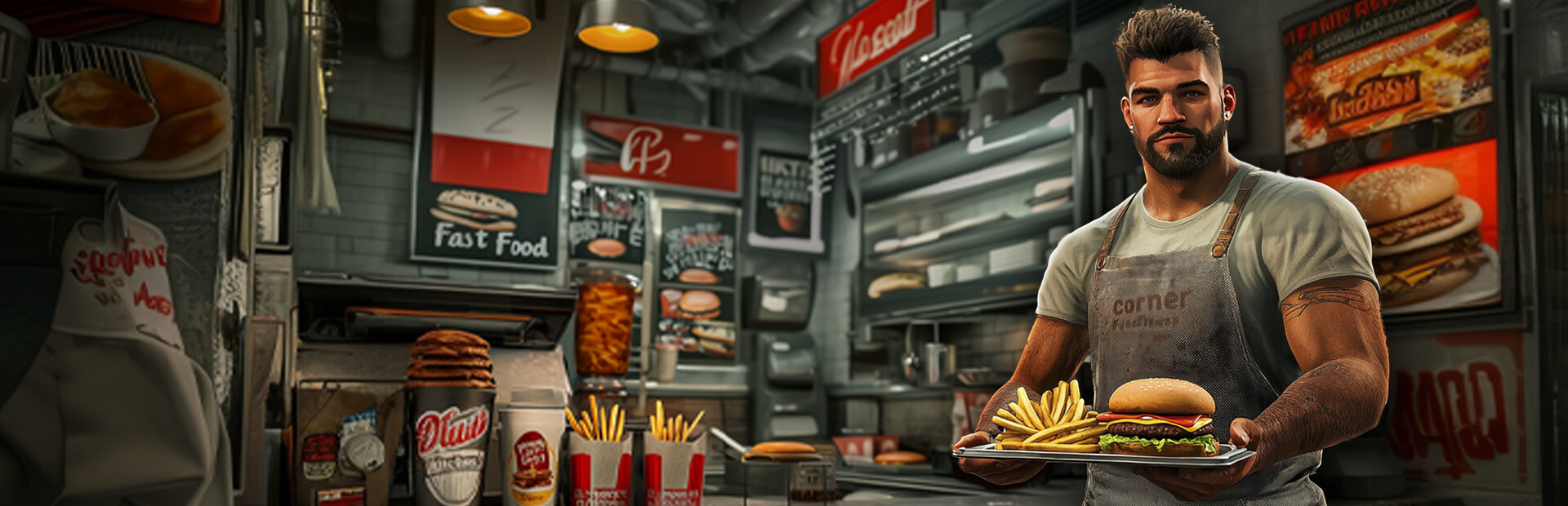 Corner Kitchen Fast Food Simulator