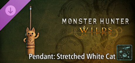 View Monster Hunter Wilds - Pendant: Stretched White Cat on IsThereAnyDeal