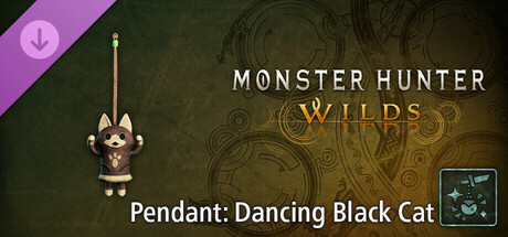 View Monster Hunter Wilds - Pendant: Dancing Black Cat on IsThereAnyDeal