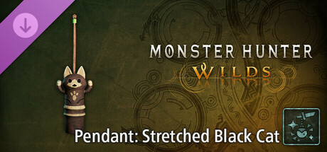 View Monster Hunter Wilds - Pendant: Stretched Black Cat on IsThereAnyDeal
