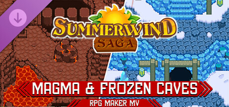 RPG Maker MV - Summerwind Saga - Magma & Frozen Caves cover art