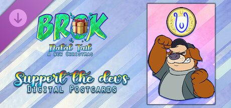 BROK - Natal Tail, a new Christmas - Support the devs + Postcards cover art