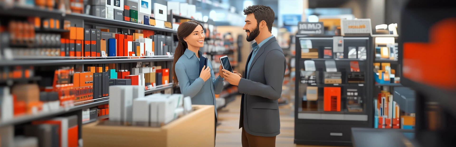 Electronics Supermarket Simulator