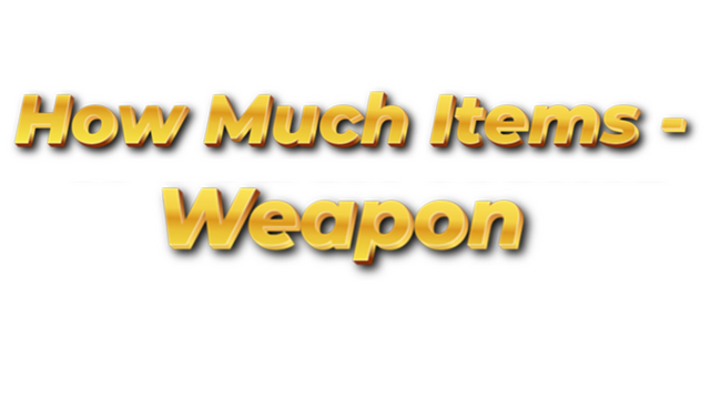 How Much Items - Weapon Logo