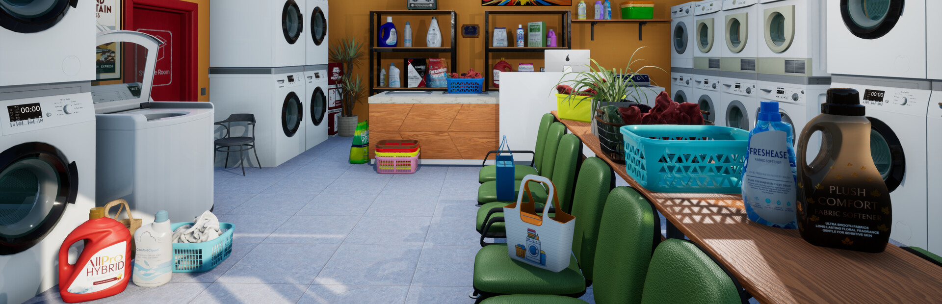 Laundromat Manager Simulator