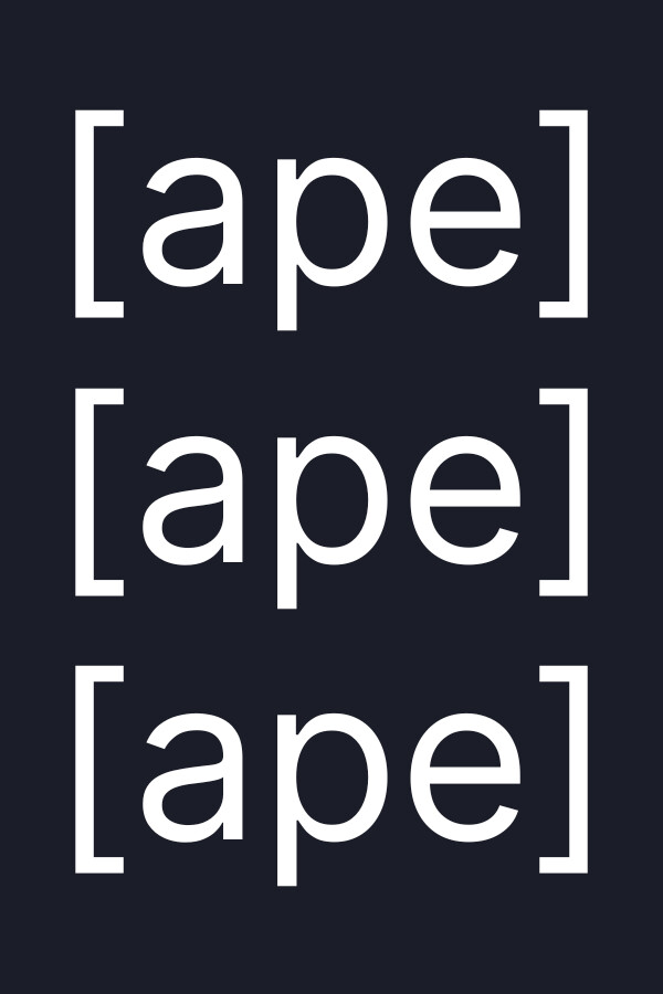 Steam portrait for ape.