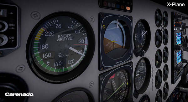 Скриншот из X-Plane 10 AddOn - Carenado - B58 Baron