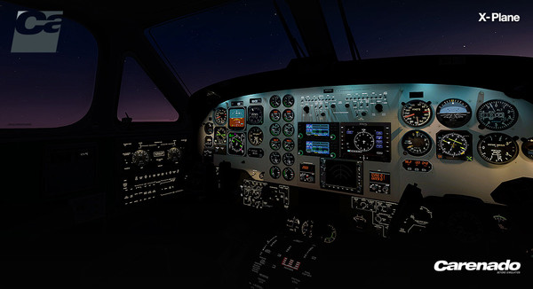 Скриншот из X-Plane 10 AddOn - Carenado - B200 King Air