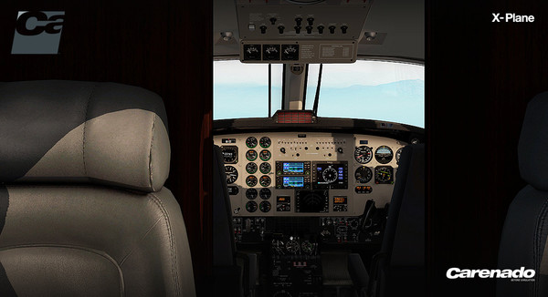 Скриншот из X-Plane 10 AddOn - Carenado - B200 King Air
