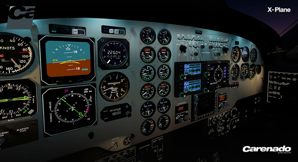 Скриншот из X-Plane 10 AddOn - Carenado - B200 King Air