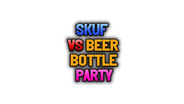 Skuf vs beer bottle party Logo