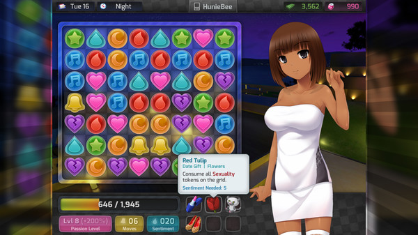 Скриншот из HuniePop