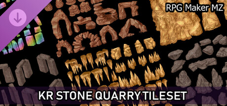 RPG Maker MZ - KR Stone Quarry Tileset cover art