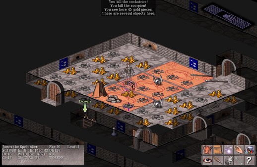 Скриншот из Vulture for NetHack