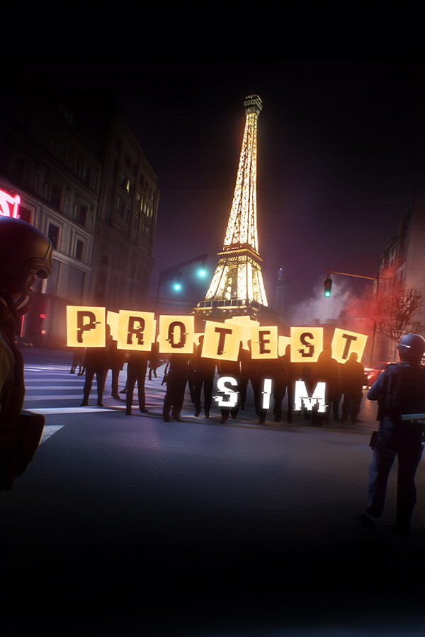 Steam portrait for Protest Sim.