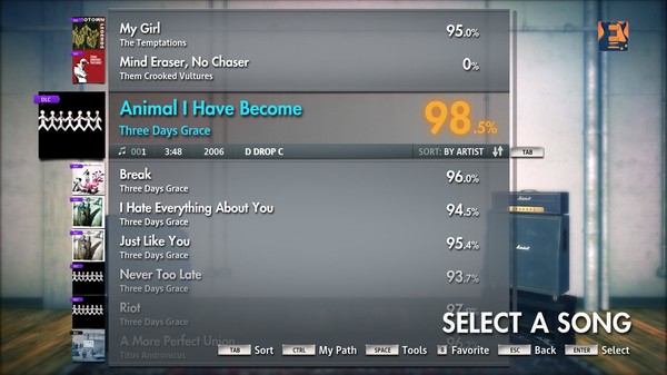 Скриншот из Rocksmith 2014 - Three Days Grace - Animal I Have Become
