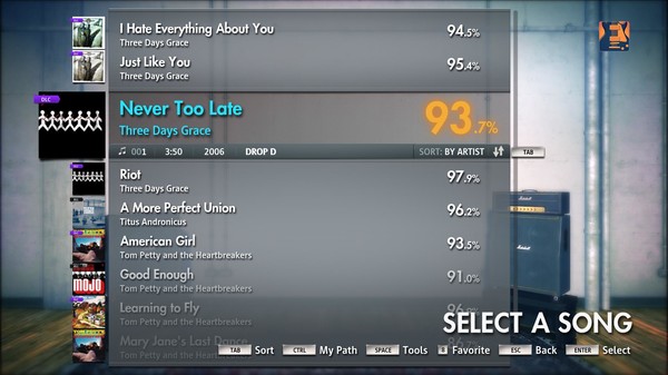 Скриншот из Rocksmith 2014 - Three Days Grace - Never Too Late