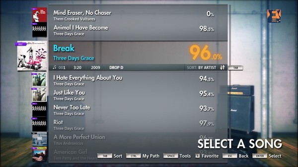 Скриншот из Rocksmith 2014 - Three Days Grace - Break