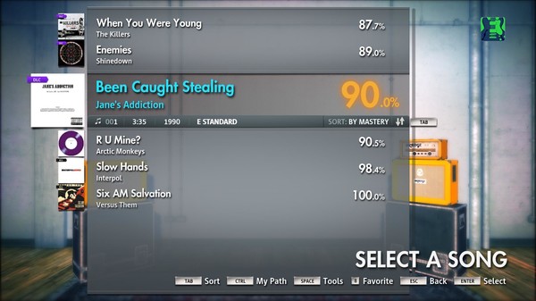 Скриншот из Rocksmith 2014 - Jane's Addiction - Been Caught Stealing