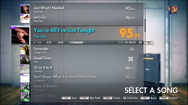 Скриншот из Rocksmith 2014 - The Cars - You're All I've Got Tonight