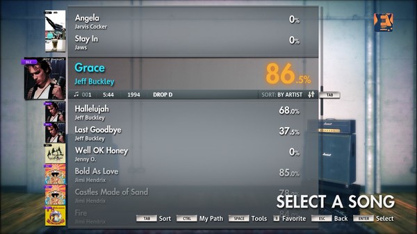 Скриншот из Rocksmith 2014 - Jeff Buckley - Grace