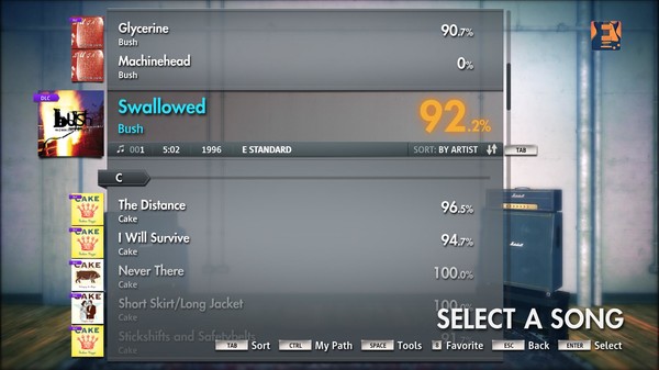 Скриншот из Rocksmith 2014 - Bush - Swallowed