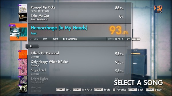 Скриншот из Rocksmith 2014 - Fuel - Hemorrhage (In My Hands)