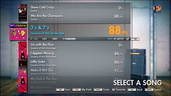 Скриншот из Rocksmith 2014 - Queens of the Stone Age - 3s & 7s