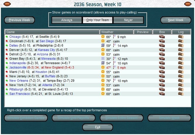 Front Office Football Seven Bilder