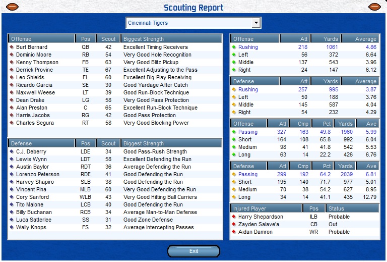 Front Office Football Seven Bilder