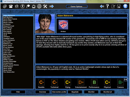 Total Extreme Wrestling 2010 minimum requirements