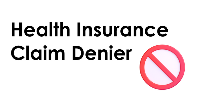 Health Insurance Claim Denier Logo