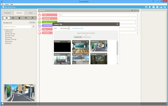 Скриншот из TyranoBuilder Visual Novel Studio