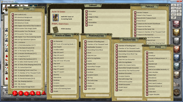 Скриншот из Fantasy Grounds PFRPG Compatible Adventure: B19 - Tower of Screaming Sand