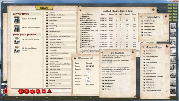 Скриншот из Fantasy Grounds - Savage Worlds Setting: Weird Wars II