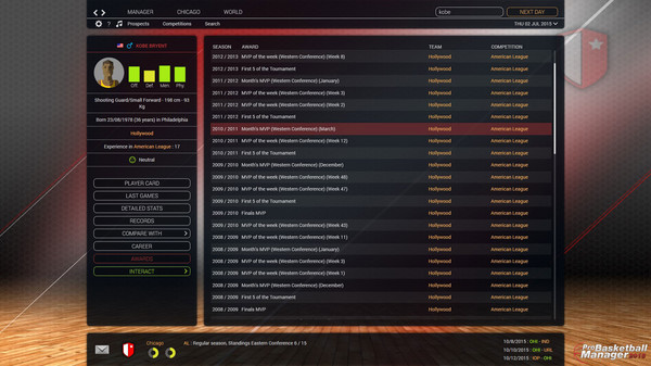 Скриншот из Pro Basketball Manager 2016