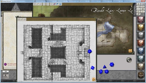 Скриншот из Fantasy Grounds - Rite Publishing Fantastic Maps - Lairs Pack