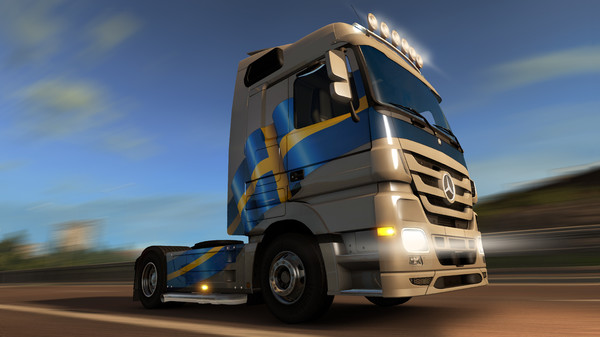 Скриншот из Euro Truck Simulator 2 - Swedish Paint Jobs Pack