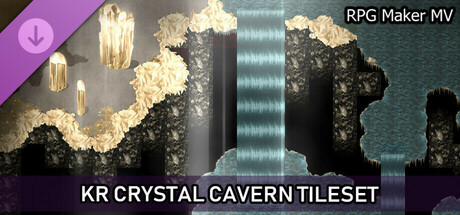 RPG Maker MV - KR Crystal Cavern Tileset cover art