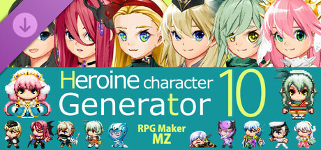 RPG Maker MZ - Heroine Character Generator 10 for MZ cover art