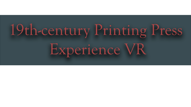 19th-century Printing Press Experience VR Logo